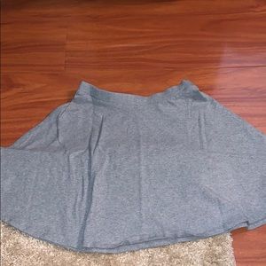 gray skirt